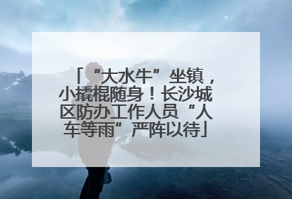 “大水牛”坐镇，小撬棍随身！长沙城区防办工作人员“人车等雨”严阵以待