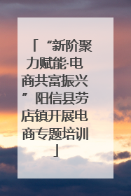 “新阶聚力赋能·电商共富振兴”阳信县劳店镇开展电商专题培训