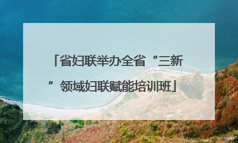 省妇联举办全省“三新”领域妇联赋能培训班