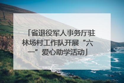 省退役军人事务厅驻林场村工作队开展“六一”爱心助学活动