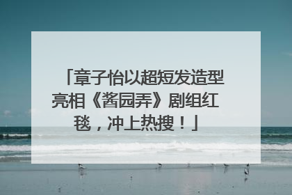 章子怡以超短发造型亮相《酱园弄》剧组红毯，冲上热搜！
