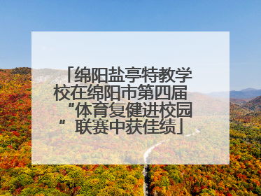 绵阳盐亭特教学校在绵阳市第四届“体育复健进校园”联赛中获佳绩
