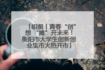 组图丨青春“创”想 “摊”开未来！衡阳市大学生创新创业集市火热开市