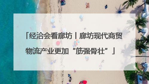 经洽会看廊坊丨廊坊现代商贸物流产业更加“筋强骨壮”