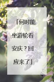 何时能坐游轮看安庆？回应来了