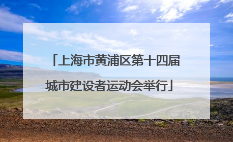 上海市黄浦区第十四届城市建设者运动会举行