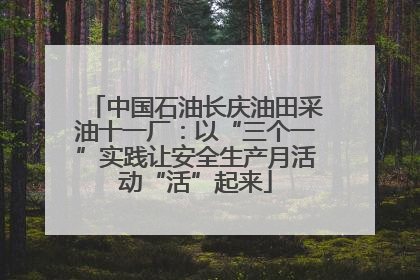 中国石油长庆油田采油十一厂：以“三个一”实践让安全生产月活动“活”起来