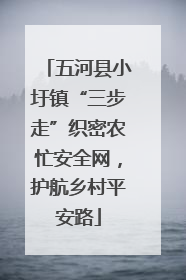 五河县小圩镇“三步走”织密农忙安全网，护航乡村平安路