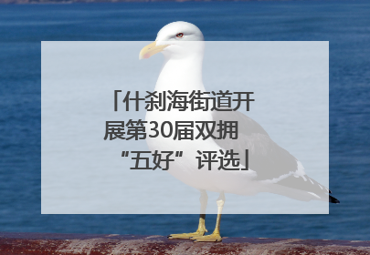 什刹海街道开展第30届双拥“五好”评选