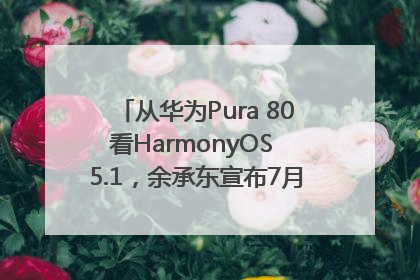从华为Pura 80看HarmonyOS 5.1，余承东宣布7月迎来首批机型升级