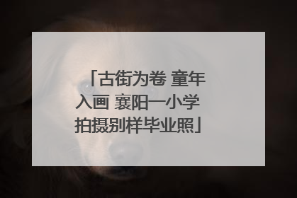 古街为卷 童年入画 襄阳一小学拍摄别样毕业照
