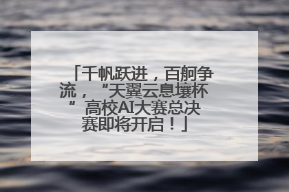 千帆跃进，百舸争流，“天翼云息壤杯”高校AI大赛总决赛即将开启！