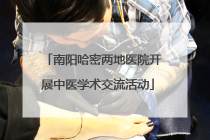 南阳哈密两地医院开展中医学术交流活动