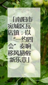 南阳市宛城区瓦店镇：以“一约四会”奏响移风易俗新乐章