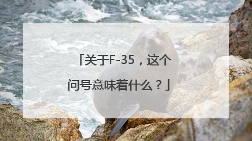关于F-35，这个问号意味着什么？