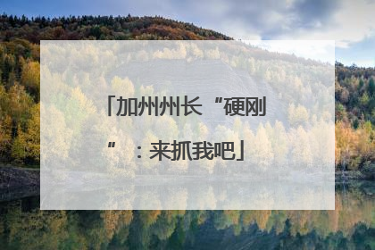加州州长“硬刚”：来抓我吧