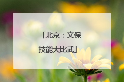 北京：文保技能大比武