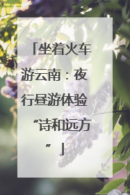 坐着火车游云南：夜行昼游体验“诗和远方”