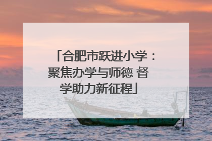 合肥市跃进小学：聚焦办学与师德 督学助力新征程