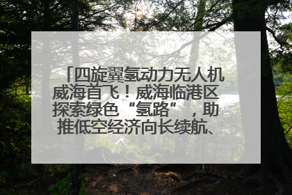 四旋翼氢动力无人机威海首飞！威海临港区探索绿色“氢路”，助推低空经济向长续航、大载重“进化”
