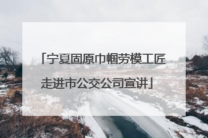宁夏固原巾帼劳模工匠走进市公交公司宣讲