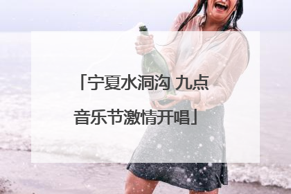 宁夏水洞沟 九点音乐节激情开唱