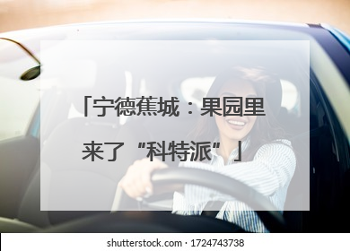 宁德蕉城：果园里来了“科特派”
