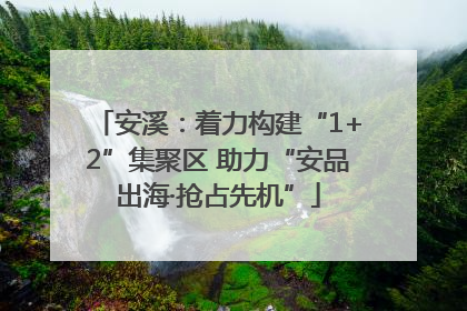安溪：着力构建“1+2”集聚区 助力“安品出海·抢占先机”