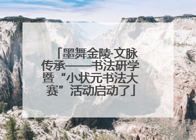 墨舞金陵·文脉传承——书法研学暨“小状元书法大赛”活动启动了