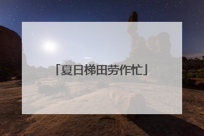 夏日梯田劳作忙