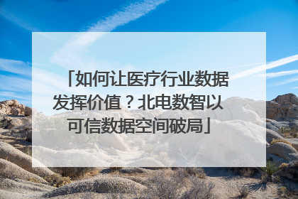 如何让医疗行业数据发挥价值？北电数智以可信数据空间破局