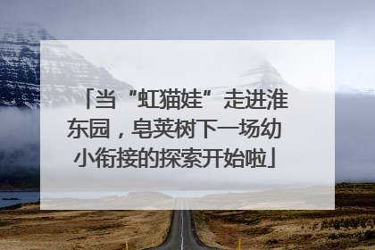 当“虹猫娃”走进淮东园，皂荚树下一场幼小衔接的探索开始啦