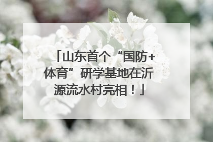山东首个“国防+体育”研学基地在沂源流水村亮相！