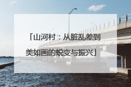 山河村：从脏乱差到美如画的蜕变与振兴