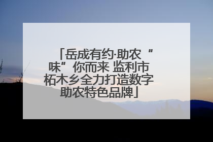 岳成有约·助农“味”你而来 监利市柘木乡全力打造数字助农特色品牌