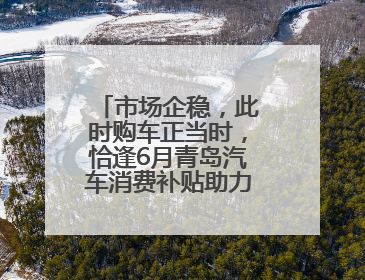 市场企稳，此时购车正当时，恰逢6月青岛汽车消费补贴助力，记者搜集了各价位值得出手的车型推荐给您