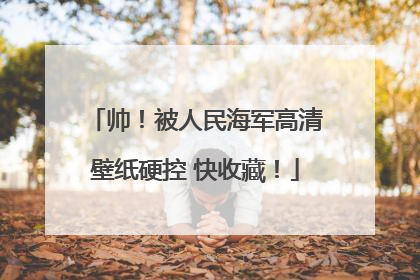帅！被人民海军高清壁纸硬控 快收藏！