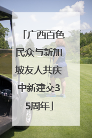 广西百色民众与新加坡友人共庆中新建交35周年