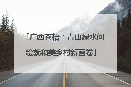 广西苍梧：青山绿水间绘就和美乡村新画卷