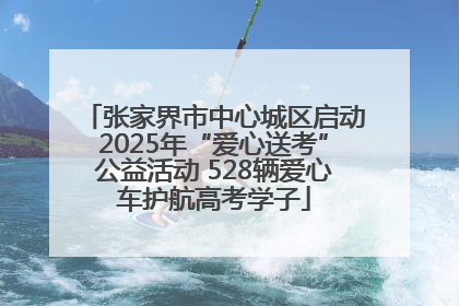张家界市中心城区启动2025年“爱心送考”公益活动 528辆爱心车护航高考学子