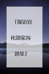 探访宣化郑家沟遗址