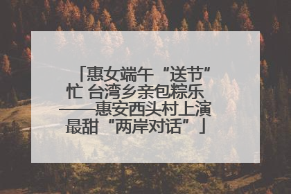 惠女端午“送节”忙 台湾乡亲包粽乐——惠安西头村上演最甜“两岸对话”