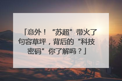 意外！“苏超”带火了句容草坪，背后的“科技密码”你了解吗？