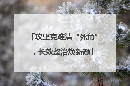 攻坚克难清“死角”，长效整治焕新颜