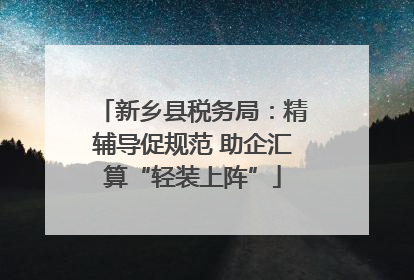 新乡县税务局：精辅导促规范 助企汇算“轻装上阵”