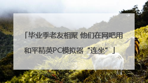 毕业季老友相聚 他们在网吧用和平精英PC模拟器“连坐”