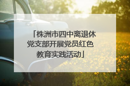 株洲市四中离退休党支部开展党员红色教育实践活动
