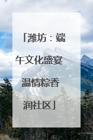 潍坊：端午文化盛宴 温情粽香润社区