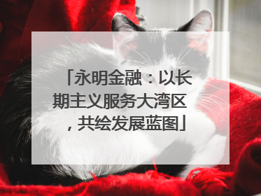 永明金融：以长期主义服务大湾区，共绘发展蓝图