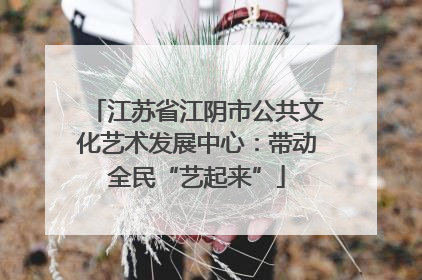 江苏省江阴市公共文化艺术发展中心：带动全民“艺起来”